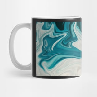 Minimalist modern Retro Art style Waves Mug